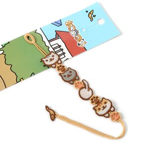 Neko Atsume Embroidery Bracelets Beige