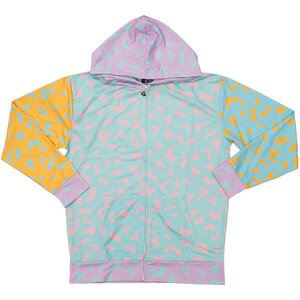 galaxxxy 80's Pastel Leopard Hoodie