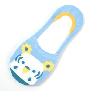 KOTORITACHI Budgerigar Low-Cut Socks Light Blue