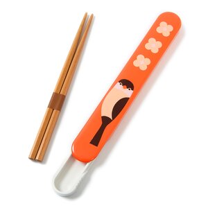 Kotoritachi Chopstick Case Orange (Java Sparrow)