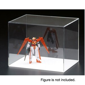 Long Acrylic Display Case w/ White Pedestal W5.9" x H3.9" x D3.9"