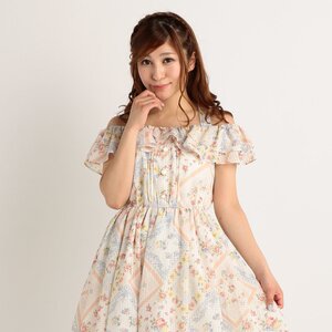 LIZ LISA Handkerchief Pattern Dress White
