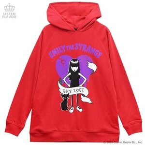 LISTEN FLAVOR Emily the Strange Get Lost Hoodie Red