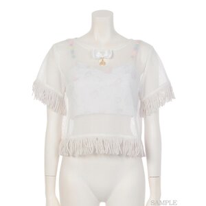 Swankiss Mermaid Top White