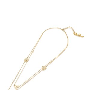 LIZ LISA Pansy & Ribbon Motif Necklace