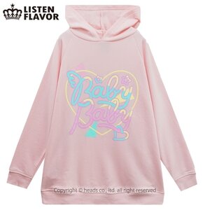 Listen Flavor Angel Baby Logo Hoodie Pink