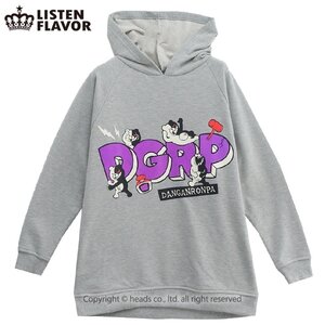 LISTEN FLAVOR DGRP Monokuma Logo Hoodie Gray