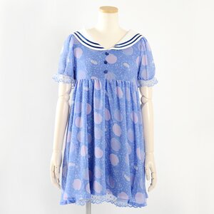 KOKOkim Gloomy Mermaid Sailor Dress Sea Blue L