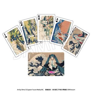 Katsushika Hokusai x Hatsune Miku Playing Cards