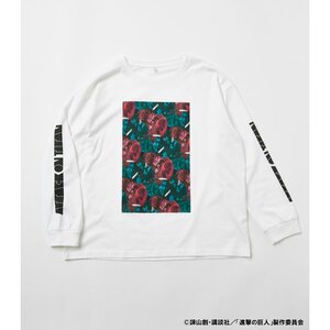 Attack on Titan R4G Titan Graphic Long Sleeve White T-Shirt M