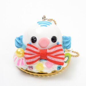 Zeitaku Sweets Amuse Character Keychain Kotori Tai Blue Budgerigar