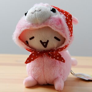Kaomoji Baby Alpacasso Plushies (Crawling)  Yay! (light pink)