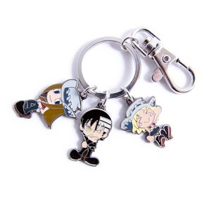 Soul Eater Death the Kid & The Thompson Sisters Metal Keychain