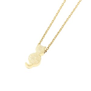 ma chére cosette? Rethel Antique Cat Necklace Gold