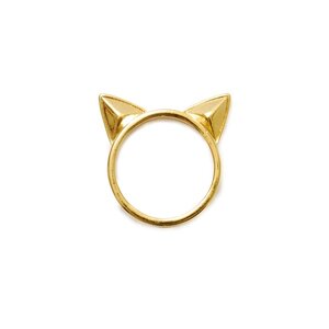 Lilou Cat Ear Ring (Size 11) Gold
