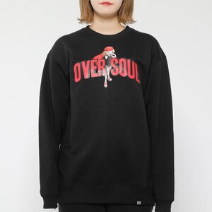 Shaman King Anna Kyoyama Over Soul Red Letters Crew Neck Sweatshirt M