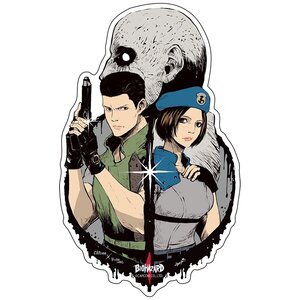 Capcom x B-Side Label Resident Evil Sticker Collection Chris & Jill