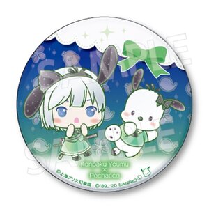 Touhou Project x Sanrio Characters Big Pin Badge Collection Youmu Konpaku x Pochacco