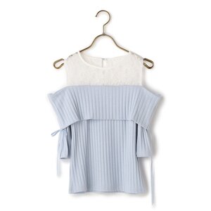 LIZ LISA Lace Combining Tops Blue