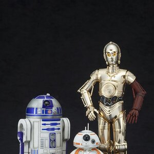 ArtFX+ Star Wars R2-D2 and C-3PO with BB-8 1/10th Scale Figure