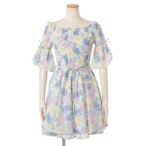 LIZ LISA Pastel Flower Dress White