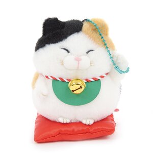 Hige Manjyu Maneki-neko Cat Plush Collection (Ball Chain) Mii-sama