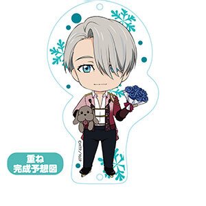 Nendoroid Plus Yuri!!! on Ice Dress-Up Acrylic Keychain Victor Nikiforov