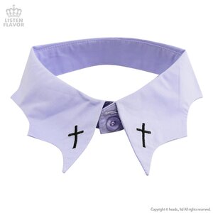 LISTEN FLAVOR Bat Cross Collar Lavender
