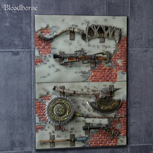 Bloodborne Hunter's Arsenal Saw Cleaver & Hunter Blunderbuss 1/6 Scale Weapon Set