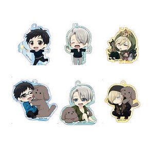 Yuri!!! on Ice Acrylic Keychain Charm Collection: Makkachin & ED