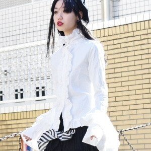 ACDC RAG Frilly Blouse White
