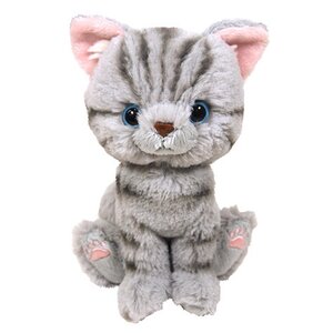 Kitten Plushie American Shorthair Gray