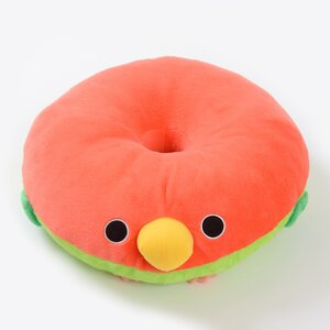 Kotori Tai Dodeka Bird Donut Cushion Rosy-Faced Lovebird