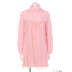 Swankiss MiMi Last Knit Dress Pink