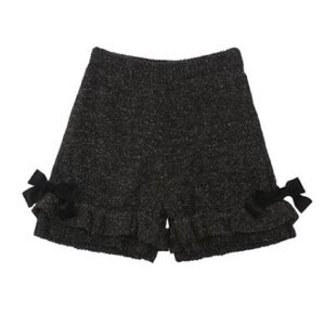 Honey Salon Lamé Knit Shorts Black