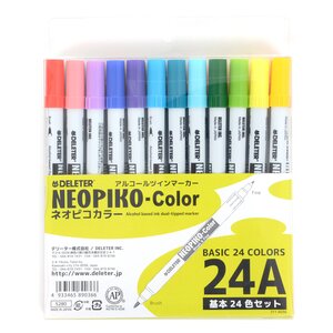 Deleter Neopiko-Color Basic 24-Pen Set A
