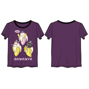 Bananya 3 Kittens Ringer T-Shirt M
