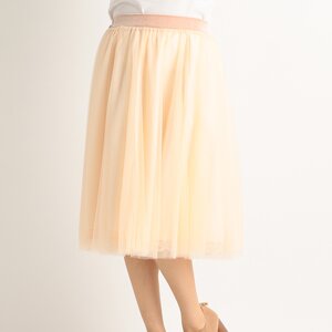 LIZ LISA Tulle Midi Skirt Pink