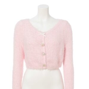 Swankiss Jeweled Cardigan Pink