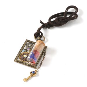 Magic Crystal Bottle Necklaces Red/Blue