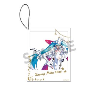 Racing Miku 2024 Polaroid-style Acrylic Key Chain Key Visual 1 Ver.