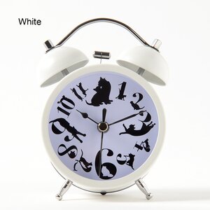 Cat Alarm Clocks White