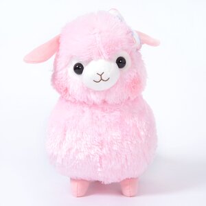 Alpacasso Kids Fuwamoko Ribbon Alpaca Plush Collection (Big) Momo-chan