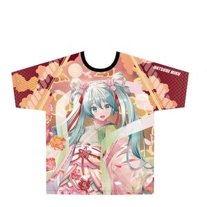 Hirosaki Neputa 300th Anniversary Festival x Hatsune Miku Flowers Deluge Art by Daidou Full Graphic T-Shirt