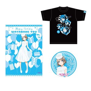 Love Live! Sunshine!! Season 2 Uranohoshi Girls' High School Store Birthday Present Set:  You Watanabe Ver. w/ S T-Shirt