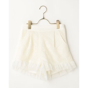 LIZ LISA Schiffli Lace Shorts White