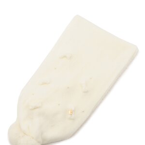 LIZ LISA Fuzzy Pom Pom Scarf White