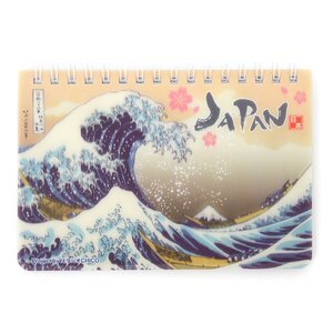 Souvenir Japan 3D Spiral Notebook Great Wave off Kanagawa