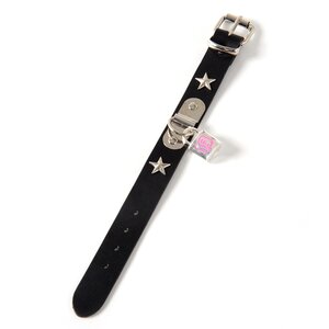 LISTEN FLAVOR Leather Bracelet Black