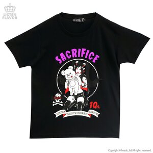 LISTEN FLAVOR Vampire Girl Anniversary T-Shirt Black L